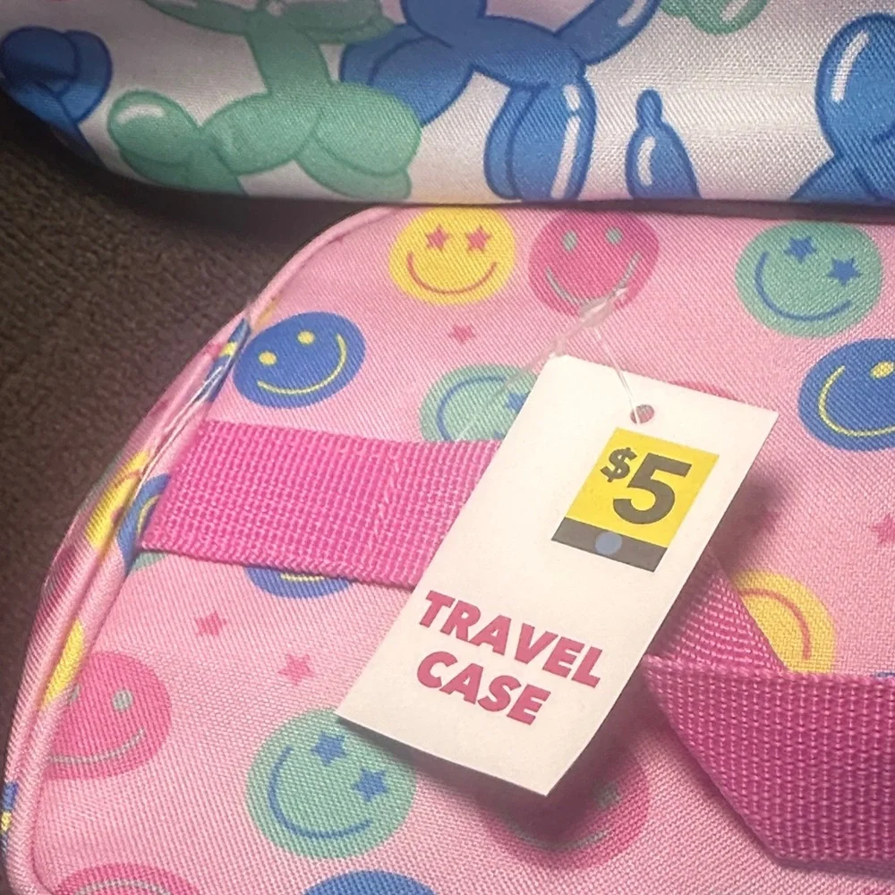 Colorful Kids' Smiley and Balloon Animal Pouches